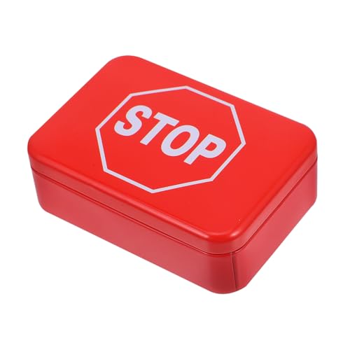 OKUMEYR Candy Tinplate Box Cookie Jar Storage Tin Lids Diy Craft Festive Decor