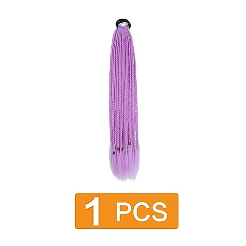 prinfantasy Curly Ponytail Long Wavy Hair Fashion Hair Accessorie Purple Hair Extensions, BZ154, GBBZ154, 24 inch - Image 2