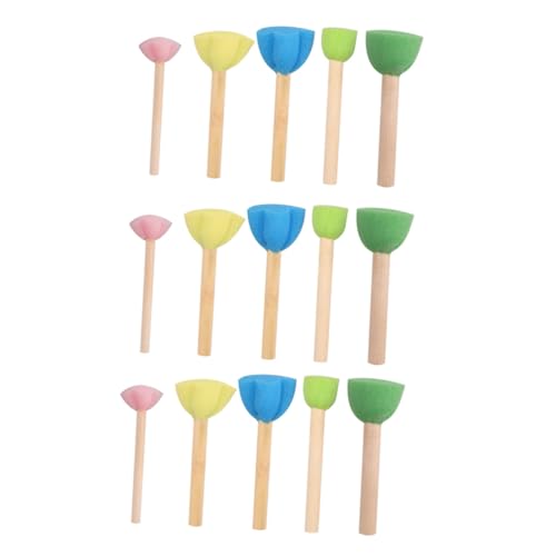 DOITOOL 15pcs Painting Sponge for Creative Art Supplies for Preschool Kindergarten for Imagination Development