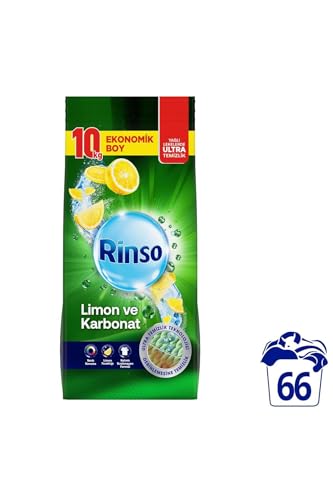 Toz Çamaşır Deterjanı Limon ve Karbonat Renkliler ve Beyazlar için 10 KG