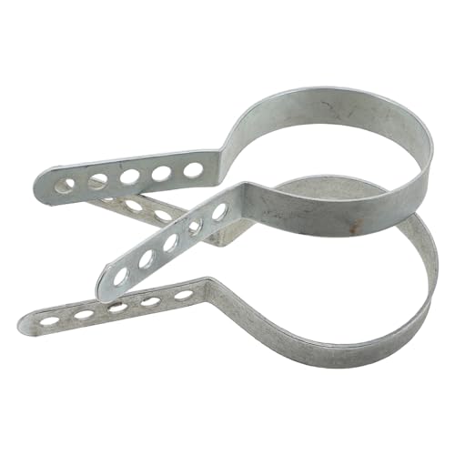 Gatuida Soportes de Silenciador para Motocicleta 50cc y 80cc, Abrazadera de Montaje Metálica Resistente, Clip para Escape, 2 Piezas, Apto para Carreras y Uso Diario