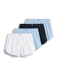 Jockey Men's Underwear Tapered 5' Boxer - 4 Pack, Icy Blue/White/Navy/Icy Blue, L