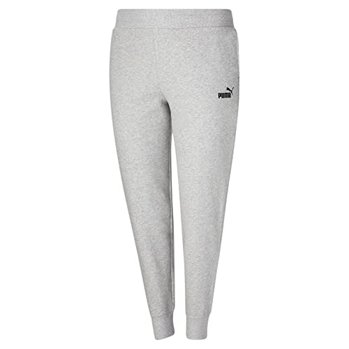 PUMA Damen ESS Sweatpants FL Cl Plus Gestrickte Hosen, Hellgrau meliert...