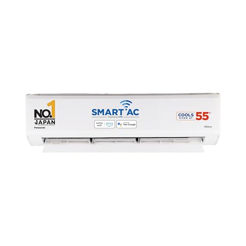 Image of Panasonic 1.5 Ton 3 Star Premium Wi-Fi Inverter Smart Split AC (Matter Enabled, Higher Airflow, Copper Condenser, 7in1 Convertible, True AI, 4-Way, PM 0.1 Filter, CS /CU-SU18AKY3WX, White)