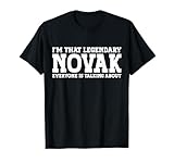 Novak Surname Funny Team Family Last Name Novak T-Shirt