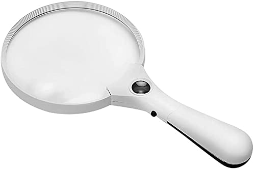 Loupe grossissement élevé avec lumière HD Wisdom pour examen de précision