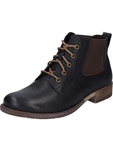 Josef Seibel Femme Bottines Chelsea Sienna 83, Dame Bottines,Largeur G (Normale),Semelle intérieure Amovible,Noir (Schwarz-Kombi),37 EU / 4 UK