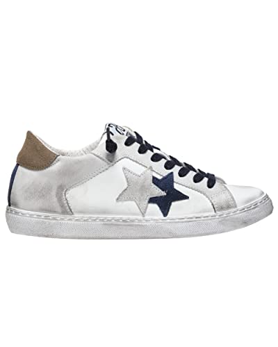  2Star Scarpe Uomo 2SU3863 LOW100 Bianco/Grigio/Blu Sneaker low100 40