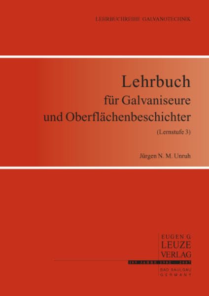 Lehrbuch für Galvaniseure und Oberflächenbeschichter (Lernstufe 3)