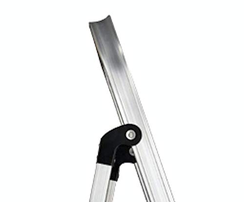 Image of Broad Step Broad Platform Foldable Aluminium Ladder for Home Use (Silver-Black) by Paras Corporation (4 Step)