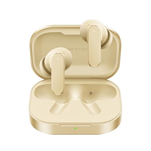 realme Buds Air 8 Écouteurs Bluetooth sans Fil, Traduction IA, Contrôle Tactile, Autonomie 58H, Réduction de Bruit, Type-C, IP55 Étanche et antipoussière, Bluetooth 5.4, Or