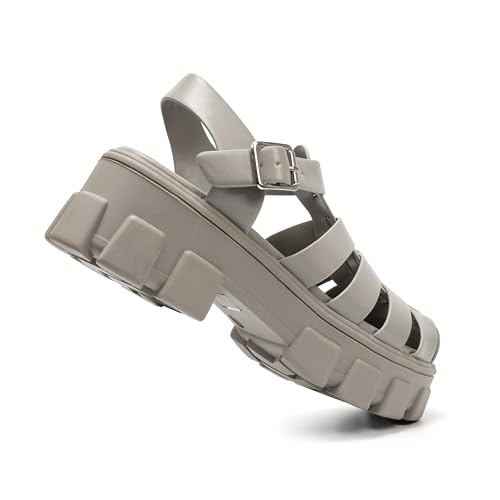 Image of Colgo Womens Platform Wedge Sandals Chunky Block Heeled Adjustable Buckle Fisherman Sandals for Summer