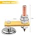 FALVFUN Magnetic Welding Support Ground Clamp Tools, Copper Welding Magnet Head with Strong Magnetism Large Suction, Tail Welder Stability Clamps, Universal for SUV RV Truck