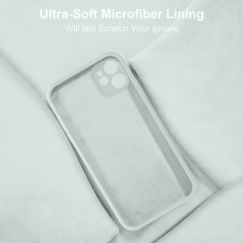 Image of VONZEE Liquid Silicone Case Compatible with iPhone 11 6.1 inch(2019), Gel Rubber Full Body Protection Cover Case Drop Protection Case (Square-SEA Grey)