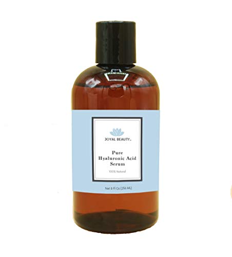 Joyal Beauty Hyaluronic Acid Serum for Face Skin Eyes Lip Neck. Best Pure Hyaluronic Acid Anti Aging Face Serum to Hydrate, Plump Skin, Reduce Wrinkles. Big 8 Oz Refill Bottle for Professional Use.