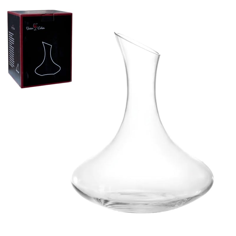 DESIGN ELEGANTE - Il decanter si presenta con un design elegante e moderno, adatto sia per serate romantiche con cena fatta in casa, sia per feste con amici. Esibiscilo sulla tua credenza da pranzo o accanto all'attrezzatura per preparare i cocktail, per completare il tuo bar in casa