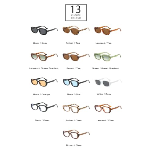 Lunettes de soleil rétro à monture petit polygone et verres transparents mixtes
