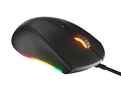 Ratón Cougar Minos XT negro con cable USB y sensor óptico de 4000 DPI 4