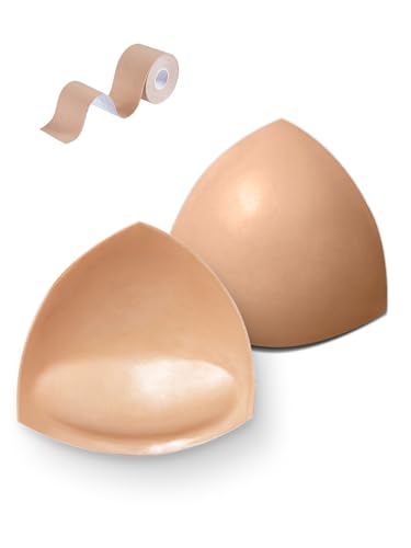 Double-Sided Sticky Bra Pads Inserts, Push Up Bra Inserts for Bikini Sports Swimsuit Reusable