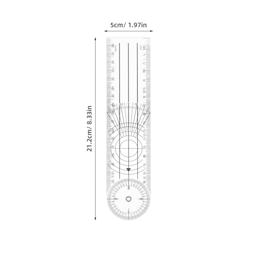 Juego de 4 Goniómetros de Plástico Plegable 8 pulgadas miniatura 7