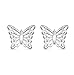 Produktbild Tuscany Silver Damen Ohrstecker Sterling Silber Filigran Schmetterling