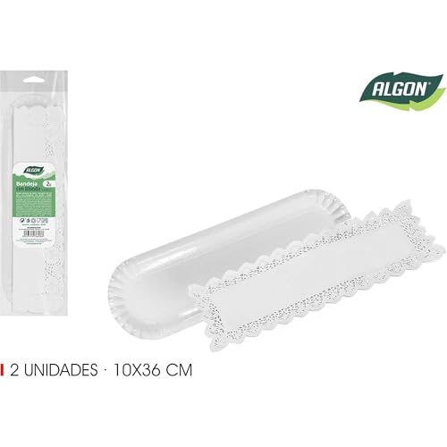 Bandeja desechable 72/U ALGON para servir alimentos en catering 4
