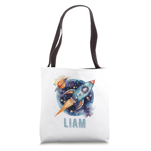 LIAM Name Baby Boy Nursery Room Theme Decor Gifts Tote Bag