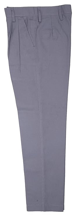 Image of White Cotton Trousers for Kids, Regular Fit