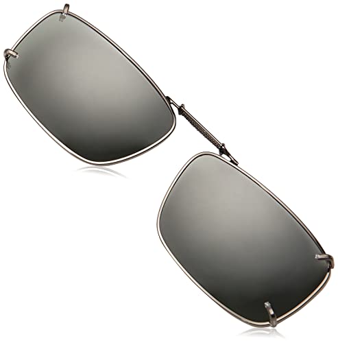 Dioptics Solar Shield 15 Rec Clip on Sunglasses Rectangular2