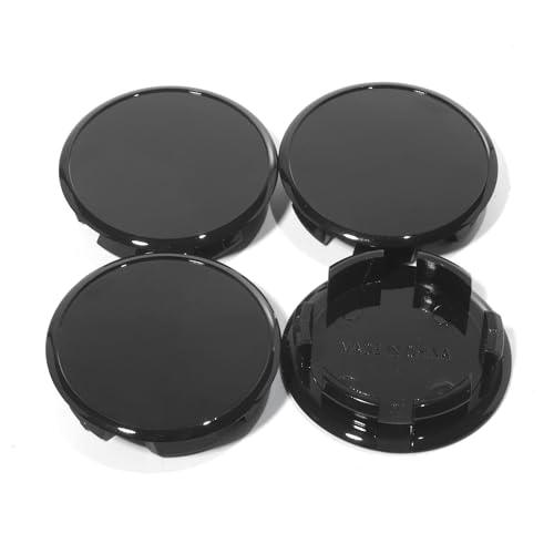GTOWNWORKS Open End Plus Plug Center Caps for Trailer RV Replacement EZ Lube Cap, 2.22in, Black, 4PCS