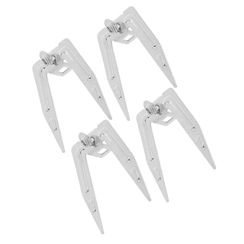 BESPORTBLE Juego de 4 Tenedores para Asar Carne y Pescado en Freidora de Aire Acero Inoxidable Accesorios para Parrilla Giratoria Compatible Hornos Eléctricos Adecuado para Barbacoa y