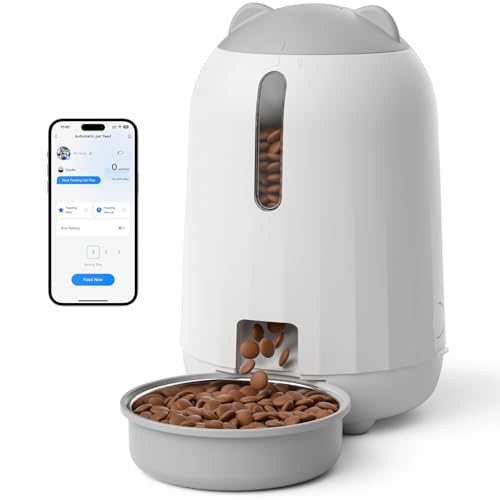 PAPIFEED Automatic Cat Feeder with App, 2.4G...