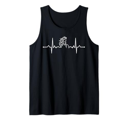 Horse Heartbeat Tshirt - Maglietta per amanti dei cavalli Horse Girl Canotta