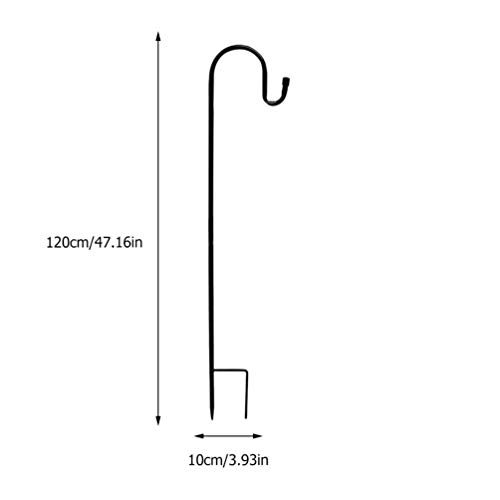 Gancho para pastores BESPORTBLE no chão, gancho de ferro para plantas, estaca de jardim para pendura
