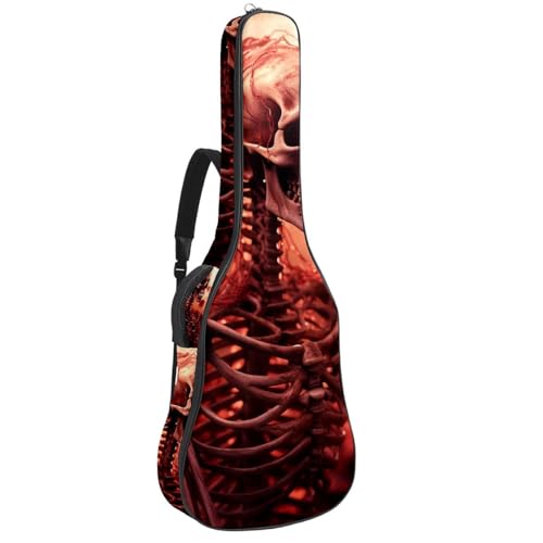 Sac guitare basse tête de mort housse réglable contre les rayures