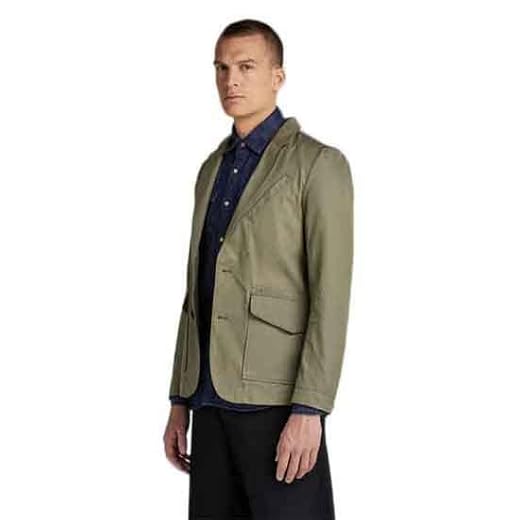 G-Star RAW Unisex Worker Blazer, Blazers para Hombre, Marrón (turf D21988-D194-273), L