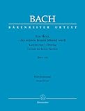 Bach: Ein Herz, das seinen Jesum lebend weiß, BWV 134 - Cantata for Easter Tuesday (Vocal Score)