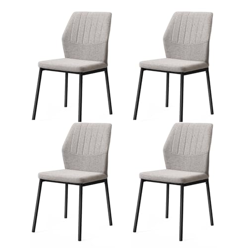 JoyyeSpace Esszimmerstühle Beige 4er Set, Küchenstuhl, Polsterstuhl Stühle, Esszimmer Beige Sitzfläche aus Polyester, für Esszimmer, Wohnzimmer, Schlafzimmer JoyyeSpace Esszimmerstühle Beige 4er Set, Küchenstuhl, Polsterstuhl Stühle, Esszimmer Beige Sitzfläche aus Polyester, für Esszimmer, Wohnzimmer, Schlafzimmer
