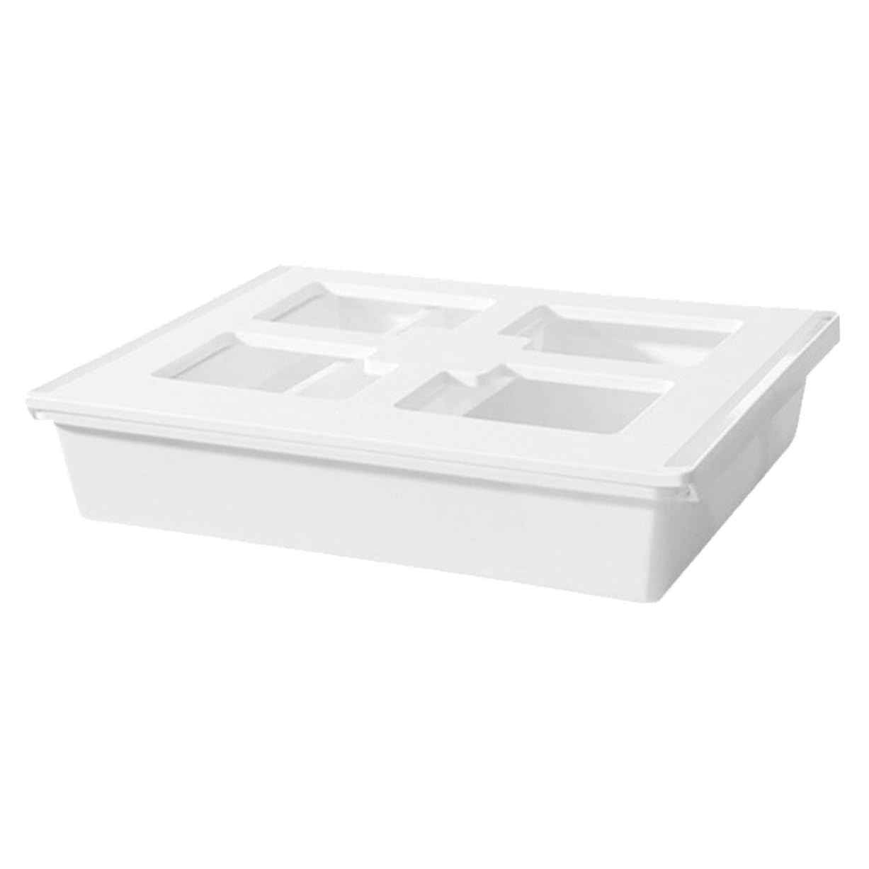 Scatola Porta Oggetti in Plastica Resistente Organizer per Sotto la Scrivania Salvaspazio per Articoli da Ufficio e Cancelleria
