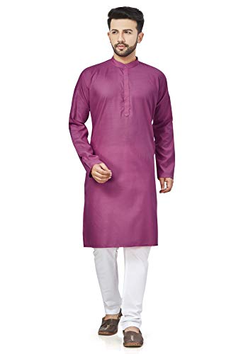 Image of BE ACTIVE Linen Blend Solid Pattern Trendy Comfortable Stylish Full Sleeve Kurta Men's Ethnic Wear