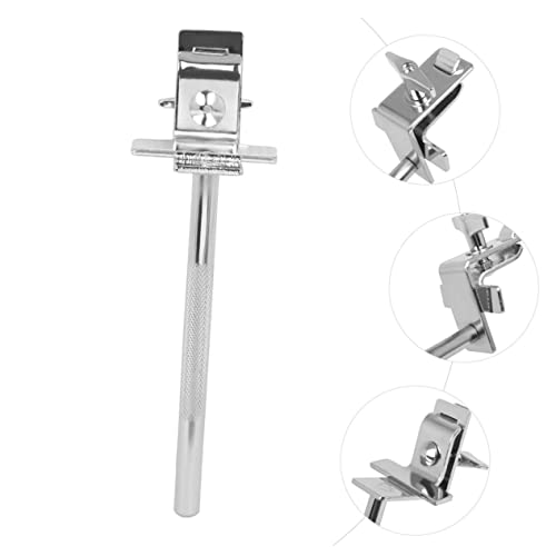 Abrazadera para campana de bombo Totority, clip para soporte de campana para kit de batería, fácil instalación para instrumentos de percusión miniatura 6
