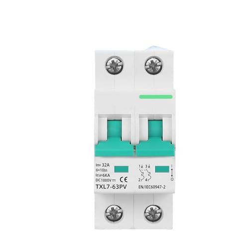 Mini disjoncteur solaire 1000V CC 2P 16A protection court-circuit PV