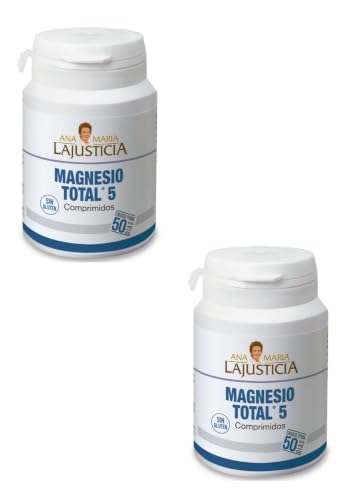 Magnesio Total 5 Sales - Pack Duplo 200 Comprimidos (2 Envases de 100) | Complejo Multi-Magnesio de Alta Absorción para Músculos, Cansancio y Articulaciones