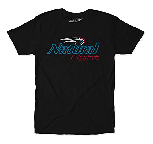 theCHIVE Men s Natural Light Natty Neon Sign T-Shirt (Large)