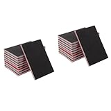 NIYANGLE 20 Piezas De Esponja De Papel Abrasivo Bloques De Lijado para Manualidades Bloque De Lijado Húmedo Esponja De Lijado para Madera Bloque De Papel De Lija Bloques De Lijado