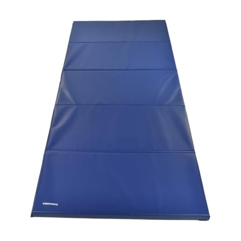 Greatmats Gym Mats 4x10 Ft x 2 Inch, Folding Gymnastics Tumbling and Cheerleading Mat, (Blue) Cover