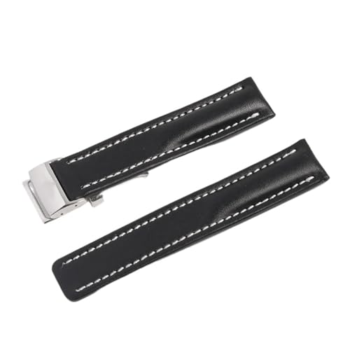 HMFang uCgO AxW[ 20mm 22mm 24mm {vvoh Xgbv c[ƌ݊܂B(Black Silver buckle-01,20mm)