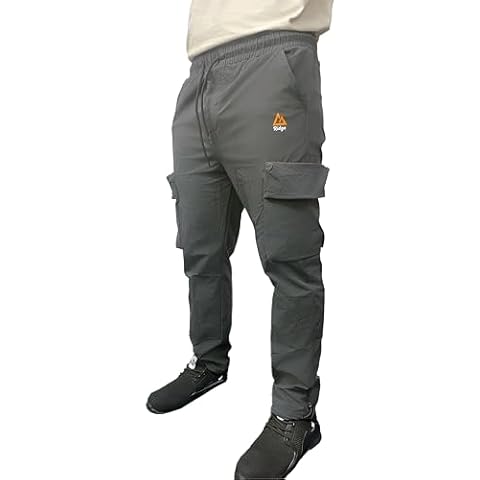 WJL Mens 4-Way Stretch Waterproof Cargo Joggers Cover