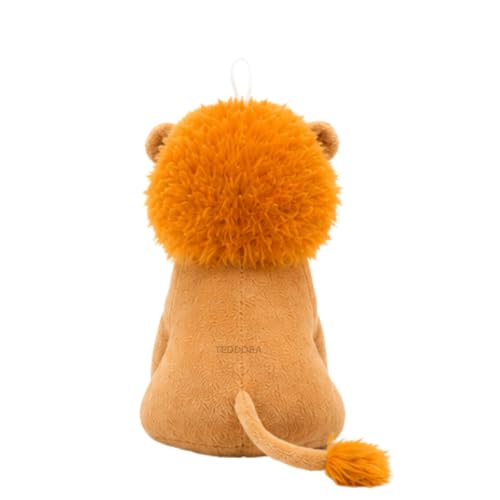 Image of Baby Lion Soft Toy for Girls Boys Kids, Brown, Animal Plush Stuffed Teddy Gift Birthday, 18 cm
