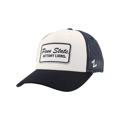 Penn State Nittany Lions NCAA Officially Licensed Snapback Hat Big Rig Patch Navy White Brick